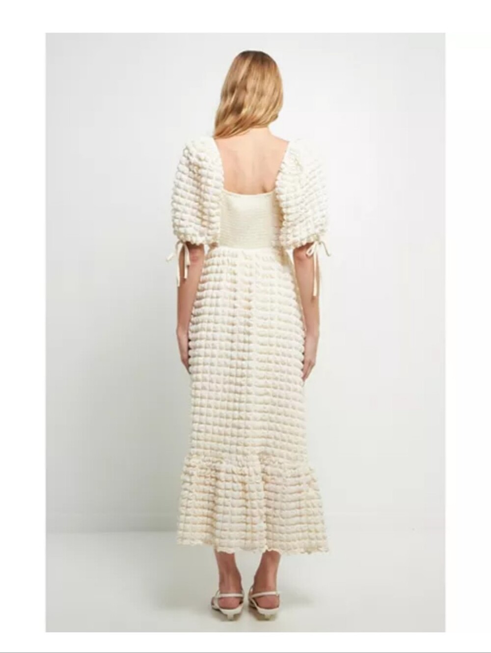 Endless Rose Women's Textured Maxi Dress Size Small. Boho Wedding - Picture 3 of 7